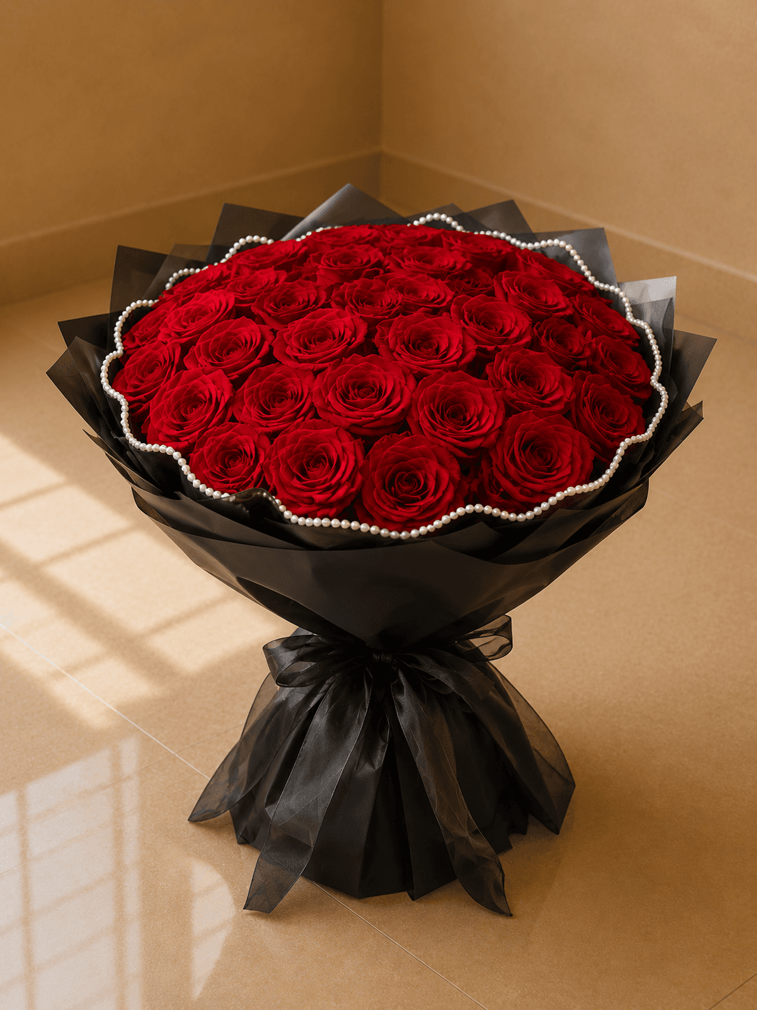 Midnight Red Rose Bouquet