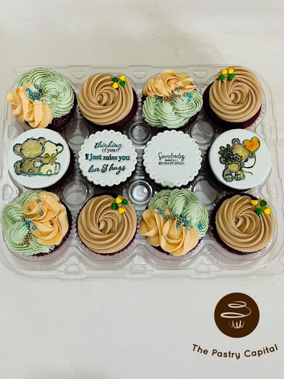 Bear Hugs & Wishes Cupcake Box